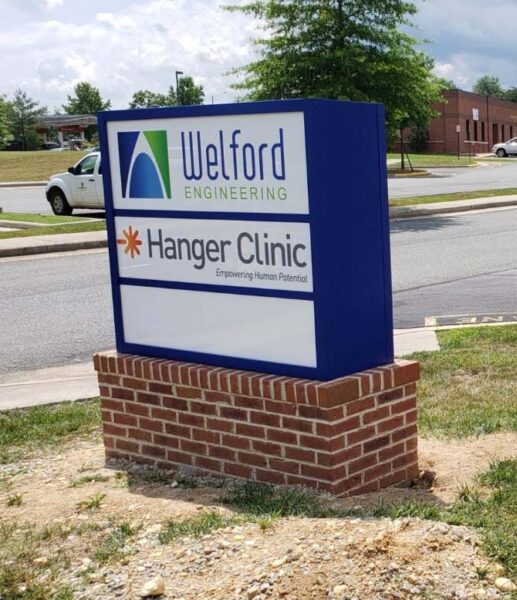 Welford Engineering Illuminated Monument Sign