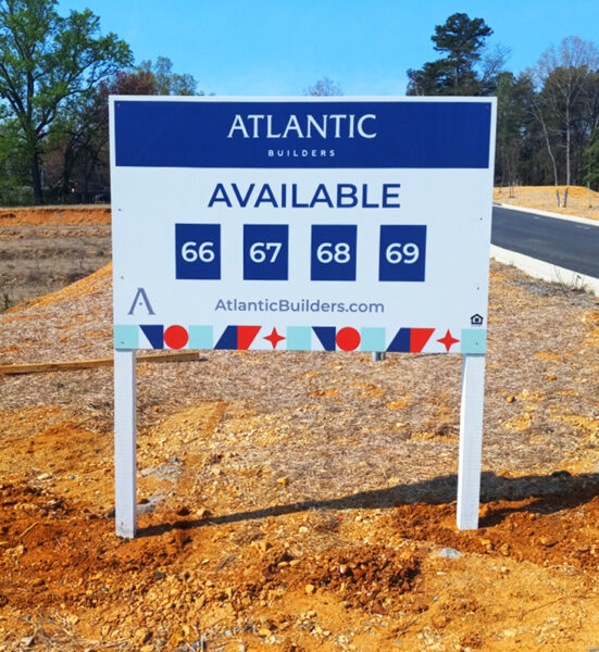 Atlantic Builder Home Builder Post and Panel Sign