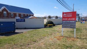 Photo of commercial real estate sign for location in Spotsylvania, VA. Sign was manufactured & installed by Distinct Sign Solutions in Fredericksburg, VA