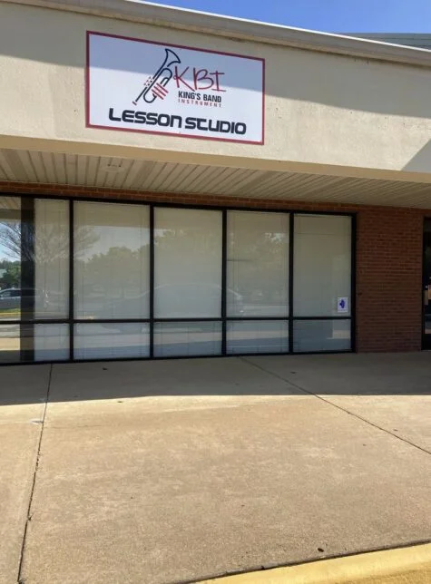 Photo of Aluminum Composite sign mounted on EIFS wall for KBI Music in Spotsylvnania, VA. Sign was manufactured & installed by Distinct Sign Solutions in Fredericksburg, VA