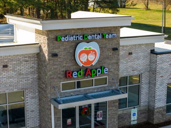 Red Apple Pediatric Dental Team’s building sign