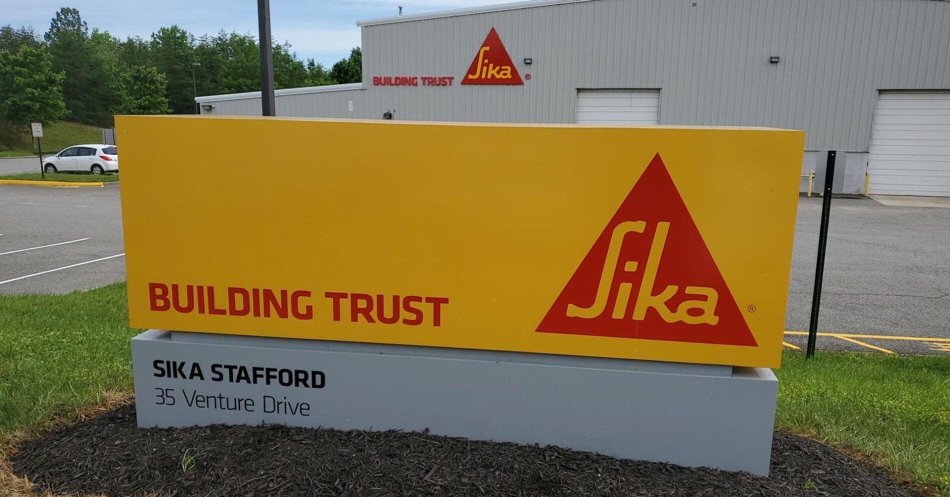Sika partnered with Distinct Sign Solutions for Monument sign in Stafford.