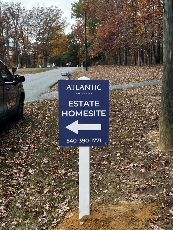 Atlantic Builders’s real estate signage