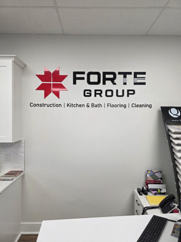 Forte Group’s acrylic sign
