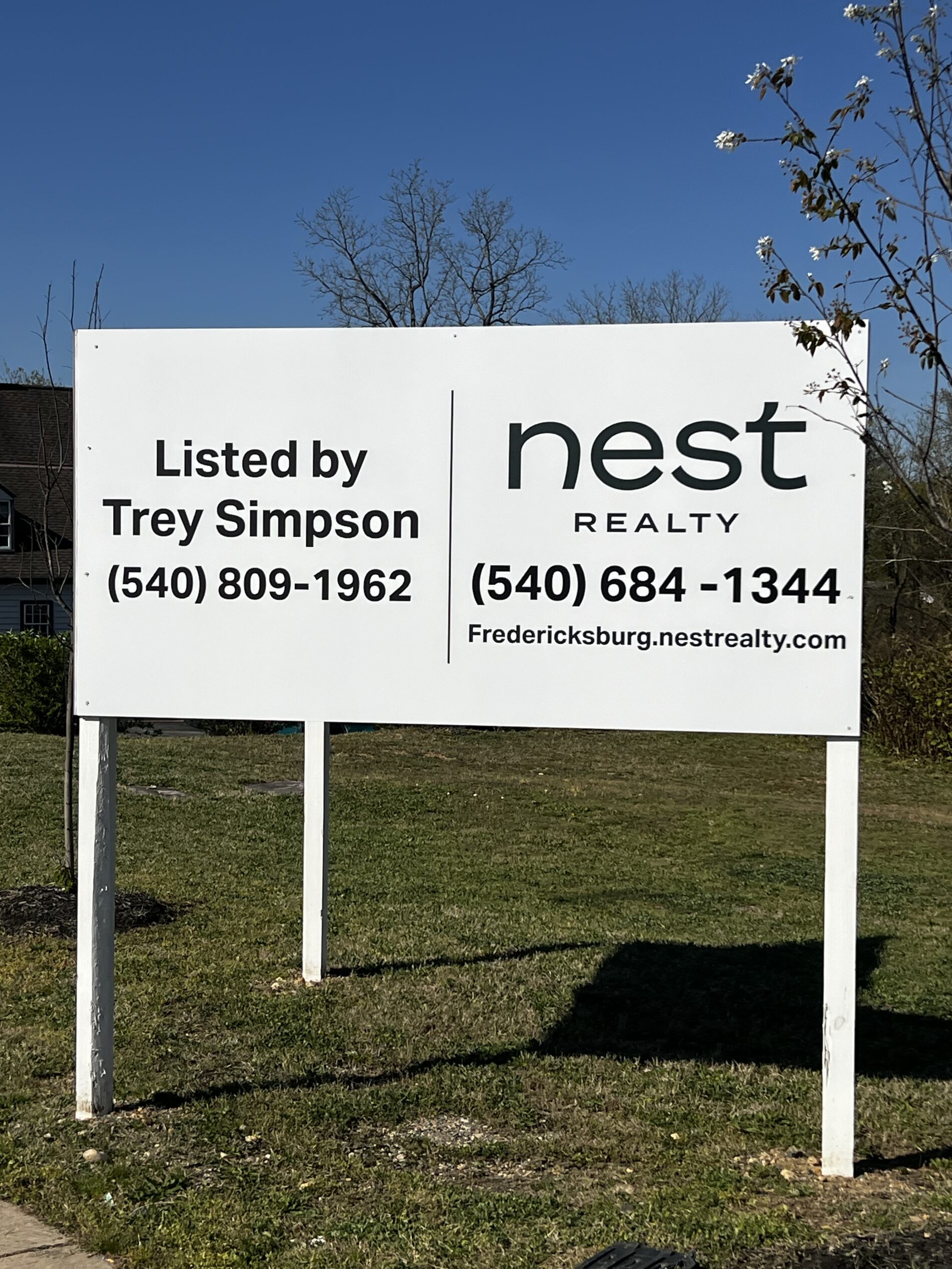Nest Realty partnered with Distinct Sign Solutions for Real estate signage in Stafford.