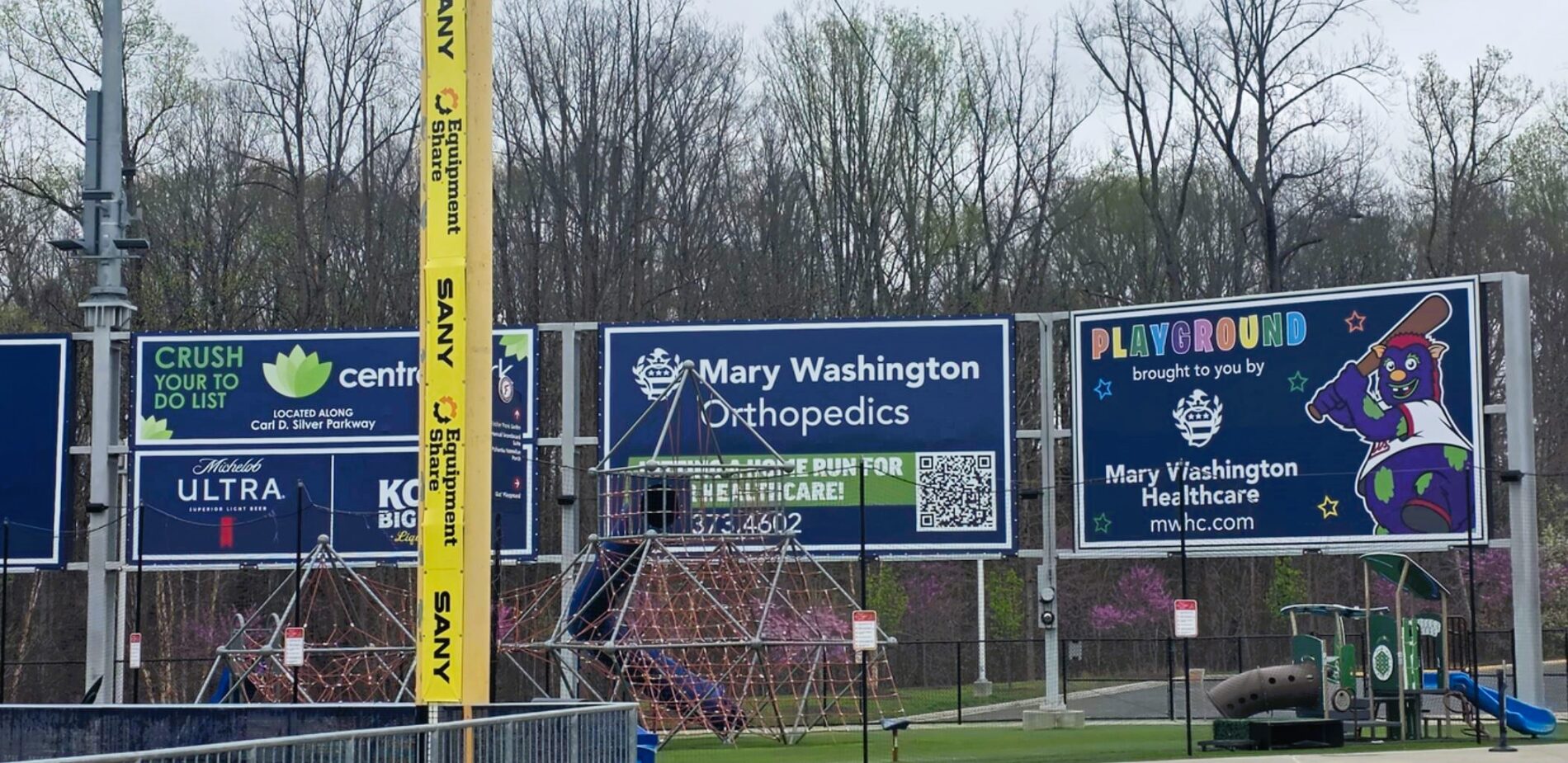 Fredericksburg Nationals partnered with Distinct Sign Solutions for Banner in Fredericksburg.