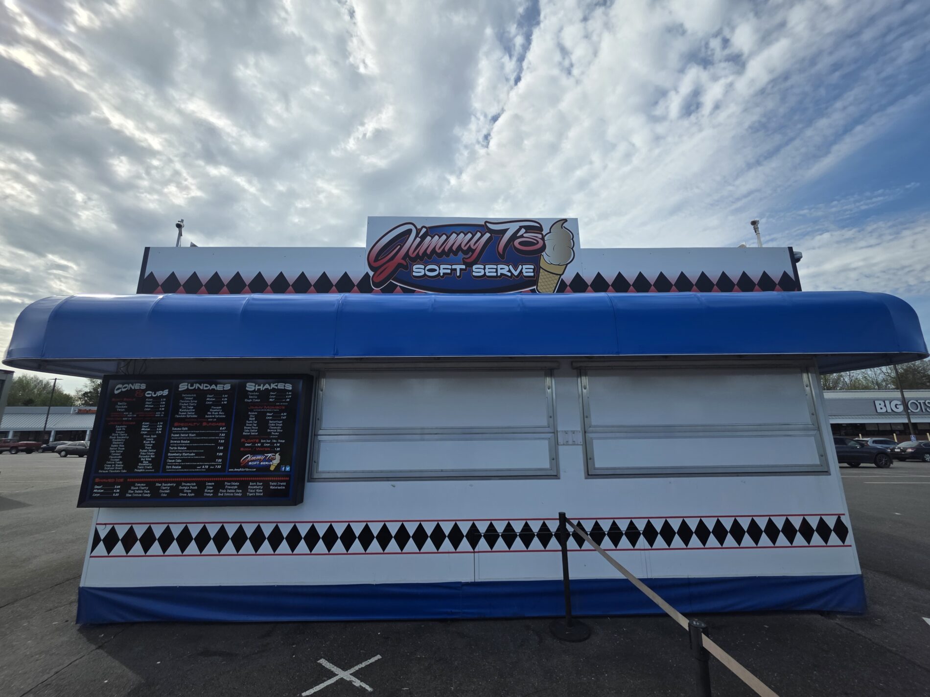 Jimmy T's partnered with Distinct Sign Solutions for Awning in Spotsylvania.