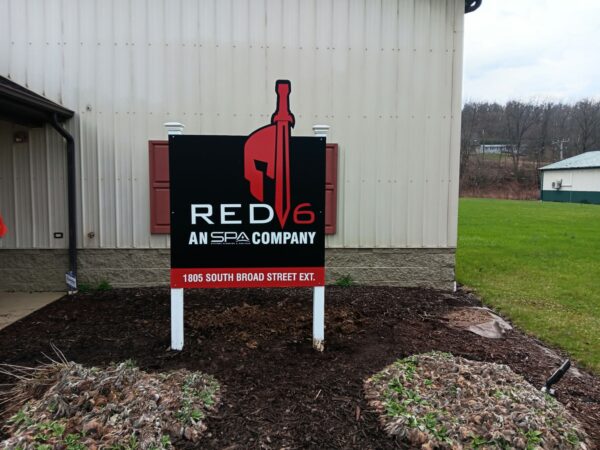 Red6’s monument sign