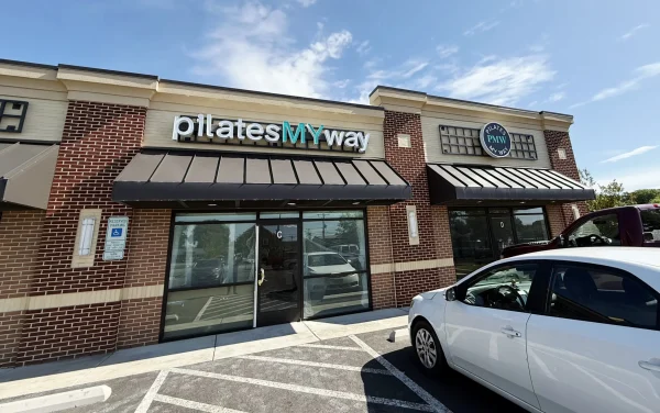 Pilates My Way’s channel letter sign