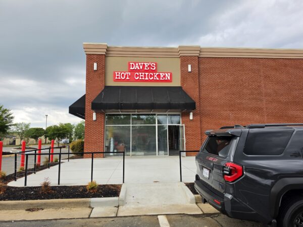 Dave’s Hot Chicken’s channel letter sign