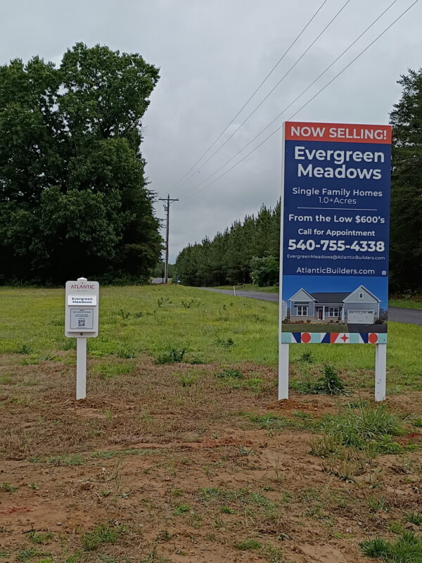 Atlantic Builders’s real estate signs
