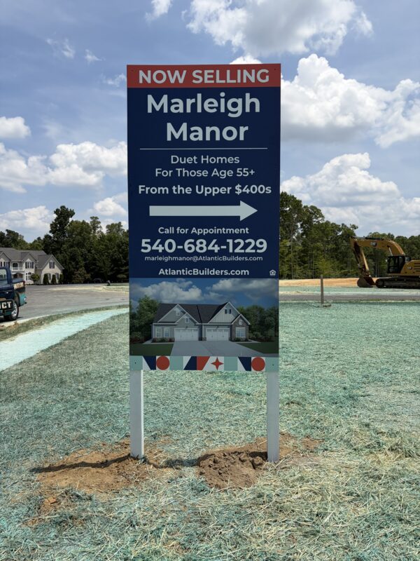 Atlantic Builders’s real estate signs
