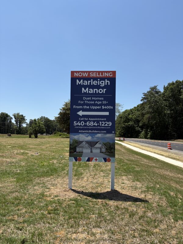 Atlantic Builders’s real estate signs