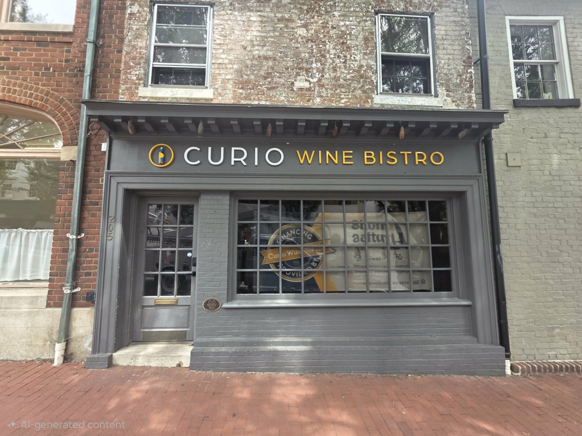 Curio Wine Bar partnered with Distinct Sign Solutions for Acrylic signs in Fredericksburg, Virginia.