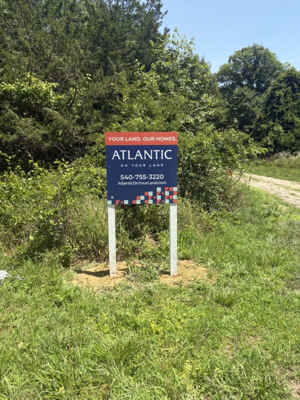 Atlantic Builders’s real estate signs