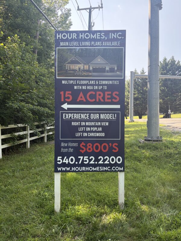 Brookstone Homes’s real estate signs