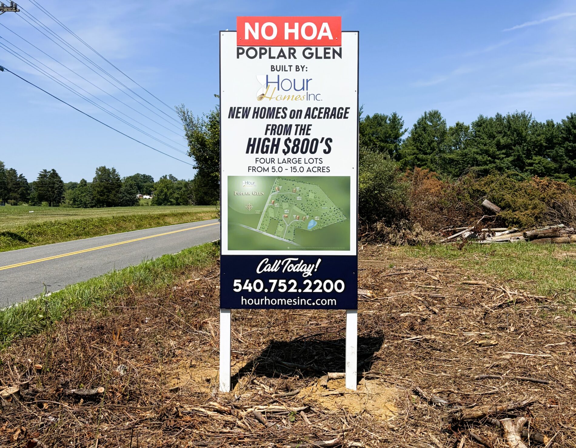 Brookstone Homes partnered with Distinct Sign Solutions for Real estate signs in Stafford, Virginia.