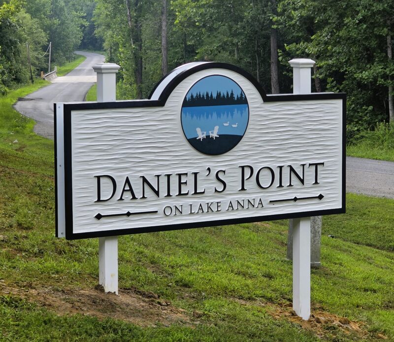 Daniel's Point POA partnered with Distinct Sign Solutions for Monument signs in Unionville, VA.