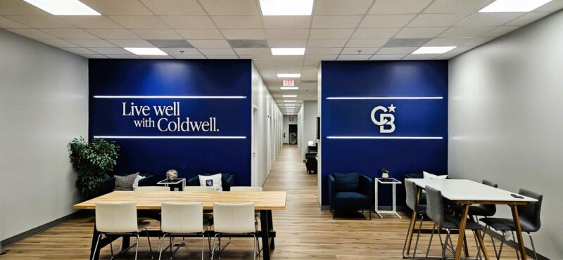 Coldwell Banker partnered with Distinct Sign Solutions for Acrylic signs in Fredericksburg, Virginia.
