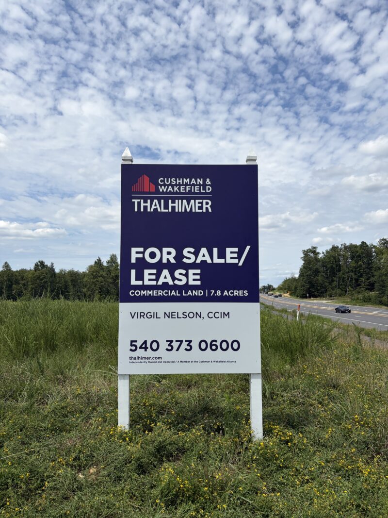 Thalhimer partnered with Distinct Sign Solutions for Real estate signs in Ruckersville, Virginia.