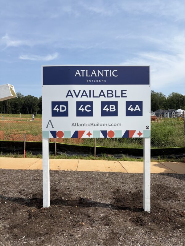 Atlantic Builders’s real estate signs