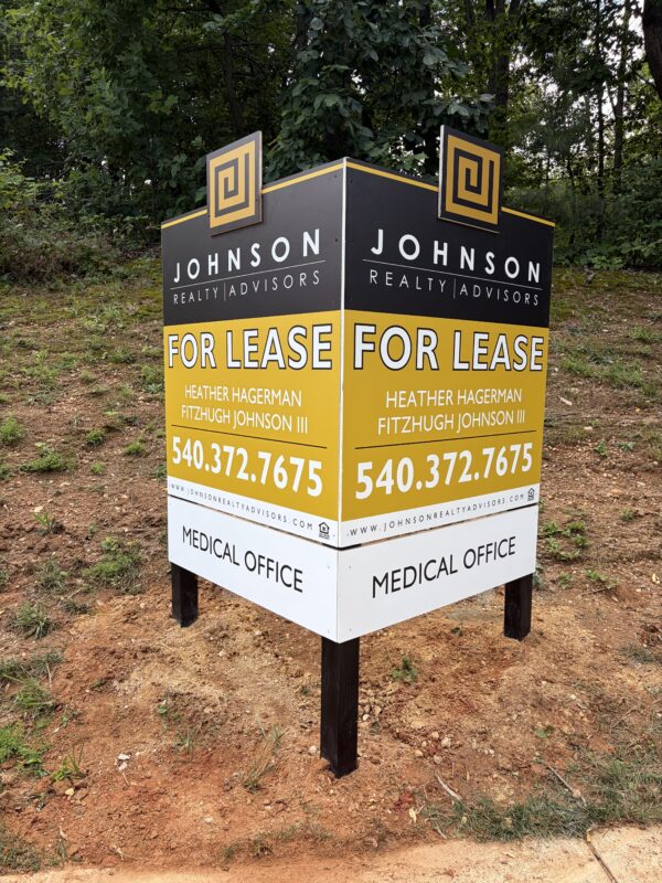 Johnson Commercial Realty’s real estate signs